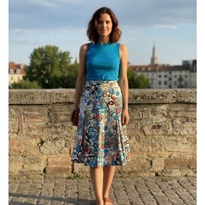 Sunny Leigh NWT  size 10 desert dream Turquoise/Multi Paisley